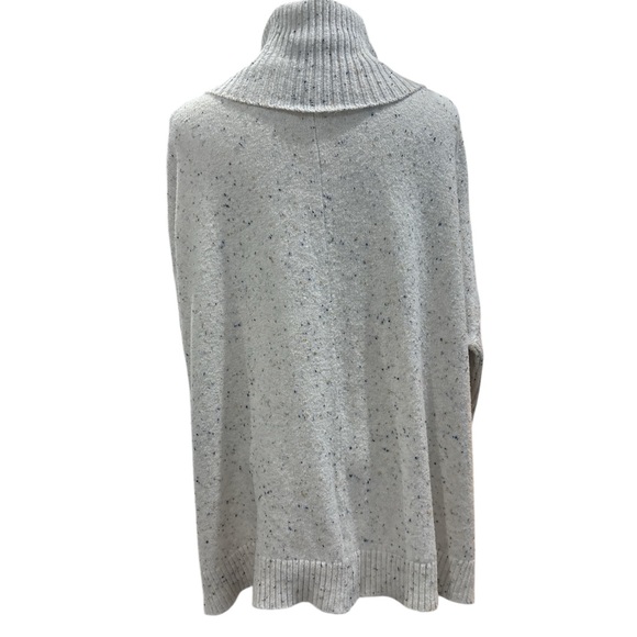 Loft Women’s Flecked Pocket Poncho Sweater with Cowl Neck - Picture 5 of 10